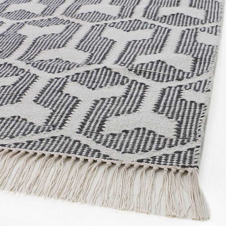 LOOMY Whales Tail Flatweave Geometric Rug Wayfair Canada